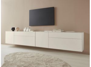 4068222387732 - Lowboard LEGER HOME BY LENA GERCKE Essentials Sideboards Gr B H T 334 cm x 56 cm x 42 cm 4 grau (warmgrau) Lowboards Breite 334cm MDF