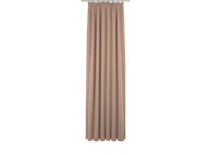 4004567445584 - Vorhang WIRTH Uni Collection Gardinen Gr 365 cm Kräuselband 142 cm beige Kräuselband nach Maß