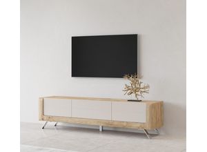 5900488584809 - Lowboard Kasai Sideboards Gr B H T 199 cm x 52 cm x 48 cm eiche harbor gold kashmir 1 beige (eiche harbor gold kashmir) Lowboards Breite 199 cm mit 1 Schublade und 2 Türen 5900488584809 - Lowboard Kasai Sideboards Gr B H T 199 cm x 52 cm x 48 cm eiche harbor gold kashmir 1 beige (eiche harbor gold kashmir) Lowboards Breite 199 cm mit 1 Schublade und 2 Türen