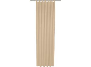 4004567446321 - Vorhang WIRTH Uni Collection Gardinen Gr 295 cm Schlaufen 142 cm beige Schlaufen nach Maß