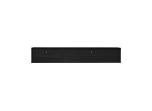 5706953326031 - TV-Board HAMMEL FURNITURE Mistral Fernsehschrank Medienmöbel Hängend Sideboards Gr B H T 133 cm x 224 cm x 325 cm 1 schwarz (schwarz gebeizt) TV-Lowboards Schublade und Klapptür Lowboard B 133 cm