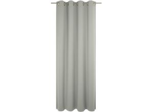 4004567173951 - Vorhang WIRTH Peschiera Gardinen Gr 175 cm Ösen 132 cm grau (taupe) echtes Seiden-Garn verwebt