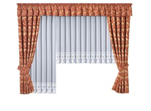 4028298292019 - Gardine »Diana« (1 St) veredelt mit echter Plauener Spitze Stickerei