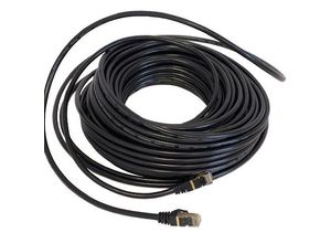 4060873269177 - Vago-tools - 30m Patchkabel Netzwerkkabel CAT7 rund Internet schwarz Patch Kabel