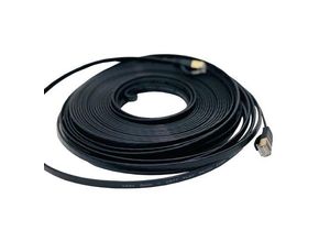 4060873270173 - Vago-tools - 30m CAT7 Patchkabel Netzwerkkabel flach schwarz Internet Kabel Patch