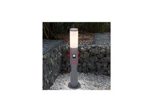 3800157658829 - 60cm Garten led Stehleuchte mit E27 Lampenfassung und 2 Schuko-Fassungen und Bewegungssensor Farbe Grau IP44 - V-tac 3800157658829 - 60cm Garten led Stehleuchte mit E27 Lampenfassung und 2 Schuko-Fassungen und Bewegungssensor Farbe Grau IP44 - V-tac