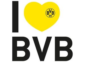 4063129127467 - Wandtattoo WALL-ART Fußball I love BVB Wandtattoos Gr B H T 120 cm x 120 cm x 01 cm bunt (mehrfarbig) Wandtattoos Wandsticker selbstklebend entfernbar