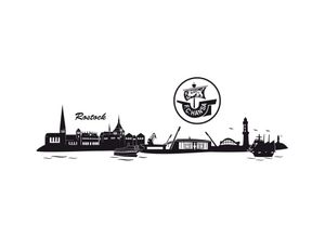 4063129103713 - Wandtattoo WALL-ART Hansa Rostock Skyline + Logo Wandtattoos Gr B H T 180 cm x 58 cm x 01 cm schwarz Wandtattoos Wandsticker selbstklebend entfernbar