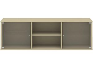 5706953298215 - Lowboard HAMMEL FURNITURE Mistral Hochwertig Schrank hängend stehend montierbar Sideboards Gr B H T 133 cm x 42 cm x 325 cm beige Lowboards mit zwei Glastüren Wandmontage stehend montierbar Breite 133 cm