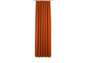 4004567499174 - Vorhang WIRTH Newbury Gardinen Gr 405 cm Kräuselband 130 cm orange (terra) Kräuselband nach Maß