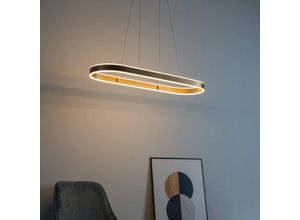 3611839017113 - Kosilum - Gold LED-Auskleidung moderne Pendelleuchte - Apollo