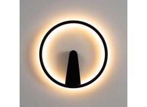 3611839021134 - Kosilum - Minimalistische Wandleuchte mit schwarzem LED-Ring - Scott