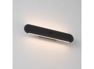 3611839023466 - Kosilum - Schwarze LED-Wandlampe für Innenräume mit Dimmer und Sensor -Aika