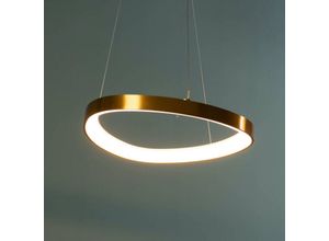 3611839020809 - Kosilum - Minimalistische goldene LED-Hängeleuchte - Mesiano