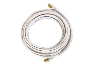 4060873268903 - Vago-tools - 1m Patchkabel Netzwerkkabel CAT7 rund Internet weiß Patch Kabel