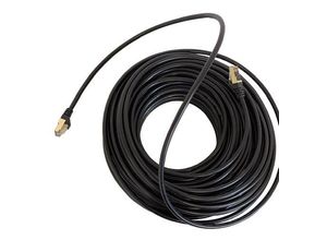 4060873269092 - Vago-tools - 10m Patchkabel Netzwerkkabel CAT7 rund Internet schwarz Patch Kabel