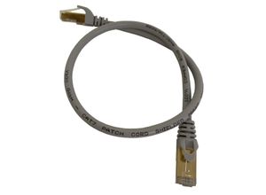 4060873268873 - Vago-tools - 05m Patchkabel Netzwerkkabel CAT7 rund grau Internet Patch Kabel