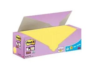 4054596855977 - Post-it Super Sticky Haftnotizen 76 x 76 mm Gelb Packung mit 24 Blöcken mit 90 Blatt Value Pack 20+4 GRATIS