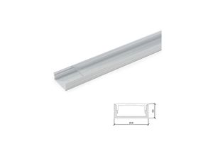 8435402540939 - Profil Aluminium Für led -Streifen Doppelt - Diffusor Transparent x 2M (LLE-ALP014-T)