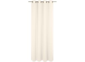 4004567492137 - Vorhang WIRTH Newbury Gardinen Gr 385 cm Ösen 130 cm beige (creme) Ösen nach Maß