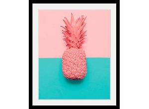 4049009814405 - Bild QUEENCE Ananas Bilder Gr B H T 50 cm x 70 cm x 3 cm bunt Kunstdrucke Bilder in 3 Größen gerahmt