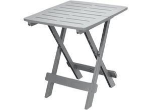 4069055001659 - Spetebo - Klapptisch Tevere grau - 72 cm - Kunststoff Garten Beistelltisch - Camping Festival Garten Tisch klappbar