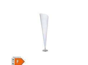 4059157285781 - Etc-shop - Stehleuchte mit rgb Farbwechsler Standleuchte mit Fernbedienung dimmbare Stehlampe Nickel matt 1x E27 led warmweiß BxH 35x1435cm