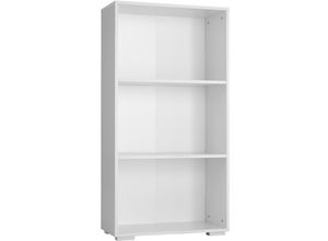 4061173115522 - tectake® Bücherregal MDF bodenschonende Kunststofffüße 60 x 30 x 115 cm