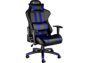 4260435999683 - tectake® Racing Gaming Stuhl ergonomische Form mit verstellbarer Rückenlehne Kunstlederbezug abnehmbares Nacken- und Lendenkissen Belastbarkeit 120 kg