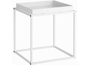 4061173204905 - Tectake - Beistelltisch Cambridge weiß - 40x40x44cm maximale Belastbarkeit 30kg - 404183