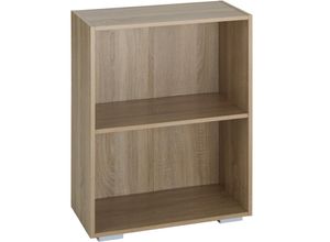 4061173115492 - tectake® Bücherregal MDF bodenschonende Kunststofffüße 60 x 30 x 77 cm