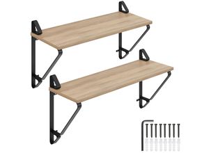 4061173209115 - tectake® 2er Set Wandregal Industrial Style Belastbarkeit je Regal 15 kg 60 x 20 x 335 cm