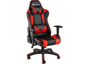 4061173041258 - tectake® Racing Gaming Stuhl ergonomische Form mit verstellbarer Rückenlehne Kunstlederbezug abnehmbares Nacken- und Lendenkissen Belastbarkeit 120 kg