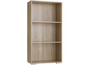 4061173115515 - tectake® Bücherregal MDF bodenschonende Kunststofffüße 60 x 30 x 115 cm