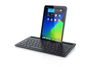 4061474005720 - Bluetooth Tastatur mit Tablet Halterung für iOS Android Windows QWERTZ Layout mit Akku 4061474005720 - Bluetooth Tastatur mit Tablet Halterung für iOS Android Windows QWERTZ Layout mit Akku