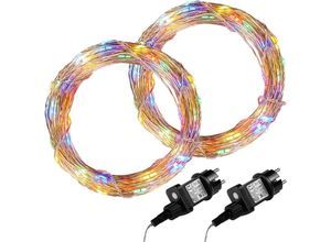 4048821770685 - 2Set 200 led Lichterkette Draht buntAdapter - Voltronic