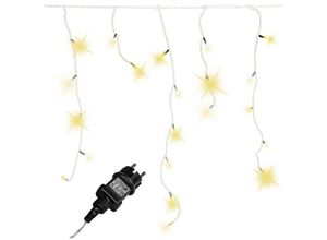 4048821568503 - VOLTRONIC® Lichterkette - 10m 400 LED IP44 für Außen mit Strom 5m Netzkabel Warmweiß - LED Kupferdraht Eisregen Leuchtkette Balkon Garten