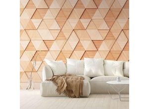 4051315508855 - LIVING WALLS Fototapete The Wall Tapeten Fototapete Geometrisch Tapete 3D Beige Gr B L 4 m x 3 m Rollen 1 St beige Fototapeten 3D