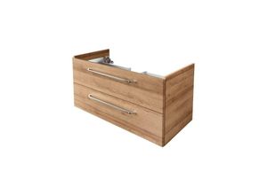 4008033842129 - Waschtisch-Unterschrank milano   Badschrank mit Soft-Close   Maße (b x h x t) ca 100 x 495 x 48 cm   Waschbeckenunterschrank mit 2 Schubladen  