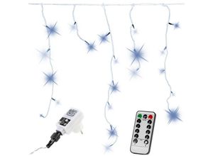 4048821745430 - VOLTRONIC® Lichterkette - 10m 400 LED IP44 für Außen mit Strom 5m Netzkabel Kaltweiß - LED Kupferdraht Eisregen Leuchtkette Balkon Garten