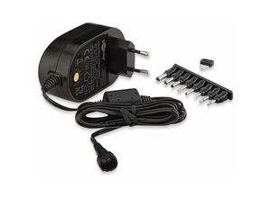 4040849590306 - 3 v - 12 v Universal Power Supply black 18 m - incl 8 dc adapter - max 27 w and 225 a (59030) - Goobay