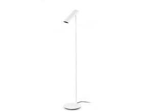 8421776017245 - Faro 29883 Stehleuchte link GU10 8W Stahl mattweiß L22cm H110cm dimmbar