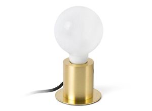 8421776120754 - Faro 62157 Tischleuchte ten E27 15W Stahl Gold satiniert L9cm H75cm Ø6cm dimmbar