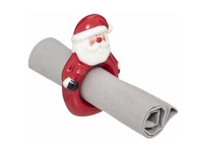 3560231556136 - Atmosphera Créateur Dintérieur - Serviettenring Weihnachtsmann Keramik