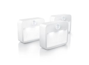 4251259179672 - 3x Nachtleuchte mit Bewegungsmelder & Helligkeitssensor Batteriebetriebene LED Nachtlampe 4251259179672 - 3x Nachtleuchte mit Bewegungsmelder & Helligkeitssensor Batteriebetriebene LED Nachtlampe