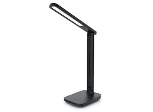 4062861072561 - LED Schreibtischlampe mit 3 Helligkeitsstufen Leder-Design 42 LEDs dimmbar 3 Farbtemperaturen Sensor Touch mit Netzteil Schwarz 4062861072561 - LED Schreibtischlampe mit 3 Helligkeitsstufen Leder-Design 42 LEDs dimmbar 3 Farbtemperaturen Sensor Touch mit Netzteil Schwarz