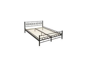 4260435992363 - tectake® Metallbett robustes Stahlgestell bodenschonende Kunststoffkappen 140 x 200 cm 4260435992363 - tectake® Metallbett robustes Stahlgestell bodenschonende Kunststoffkappen 140 x 200 cm