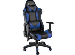 4061173041265 - tectake® Racing Gaming Stuhl ergonomische Form mit verstellbarer Rückenlehne Kunstlederbezug abnehmbares Nacken- und Lendenkissen Belastbarkeit 120 kg