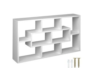 4061173115553 - tectake® Wandregal Retro-Stil unsichtbare Aufhängung 85 x 48 x 16 cm