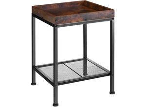 4061173205728 - tectake® Beistelltisch Industrial Style mit Ablage in Tablettform und Gitterablage 415 x 41 x 56 cm 4061173205728 - tectake® Beistelltisch Industrial Style mit Ablage in Tablettform und Gitterablage 415 x 41 x 56 cm